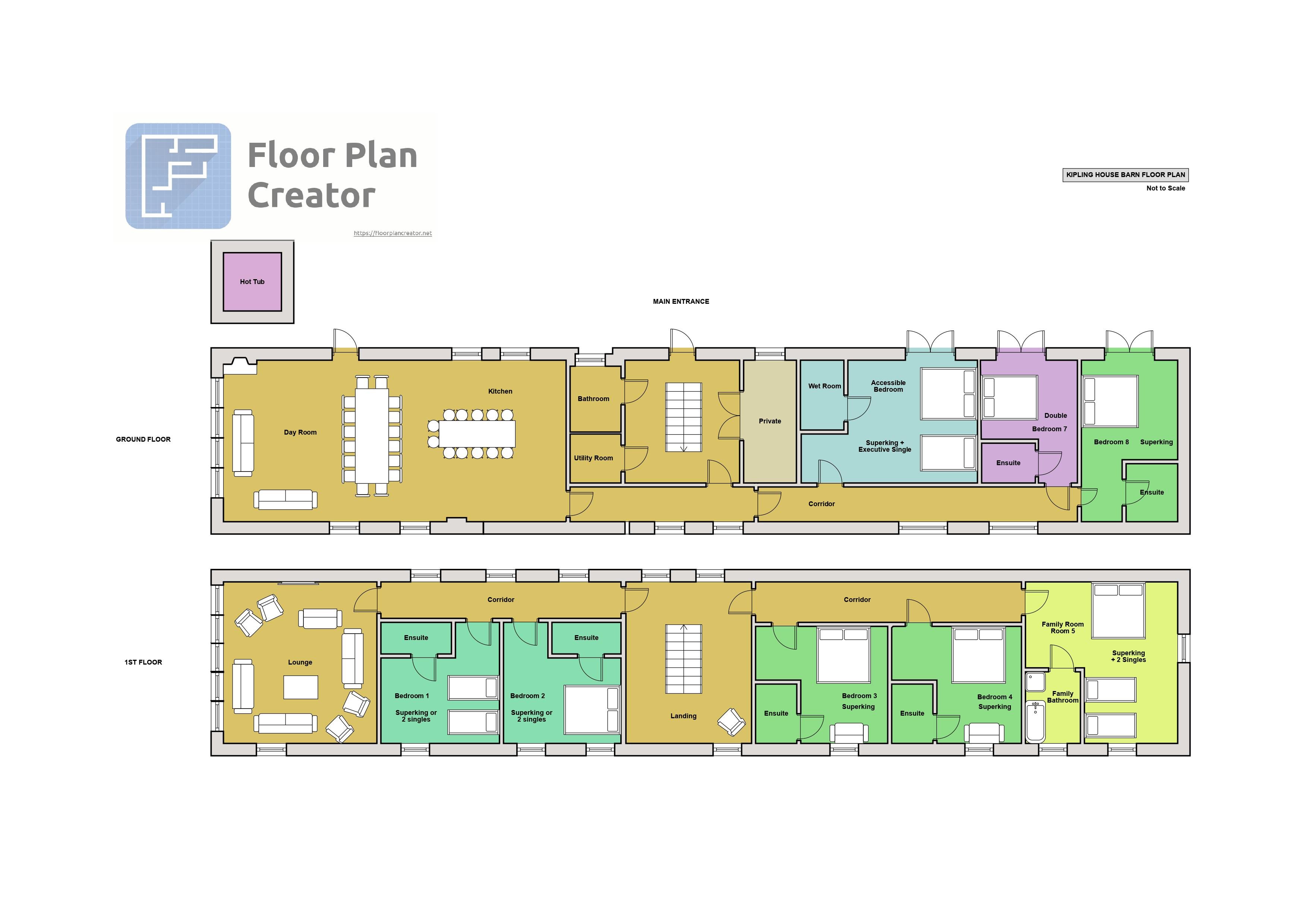 Kipling House Barn large holiday house, Yorkshire
